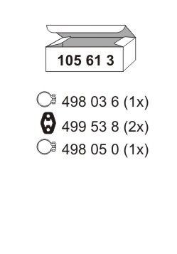 ERNST Mounting Kit, silencer Article number: 105613 cheaply