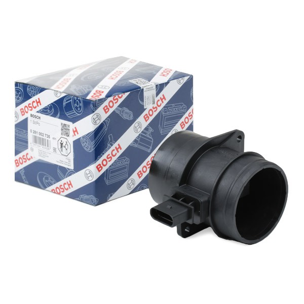 BOSCH Mass air flow sensor Article number: 0 281 002 735 cheaply