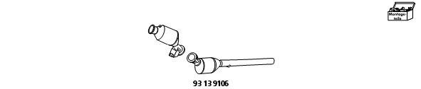 HJS Retrofit Kit, catalyst / soot particulate filter (combi-system Article number: 93 13 9106 cheaply