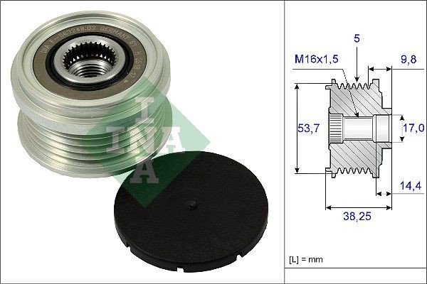 INA Alternator Freewheel Clutch Article number: 535 0242 10 cheaply