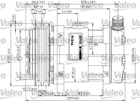 VALEO Compressor, air conditioning Article number: 815864 cheaply