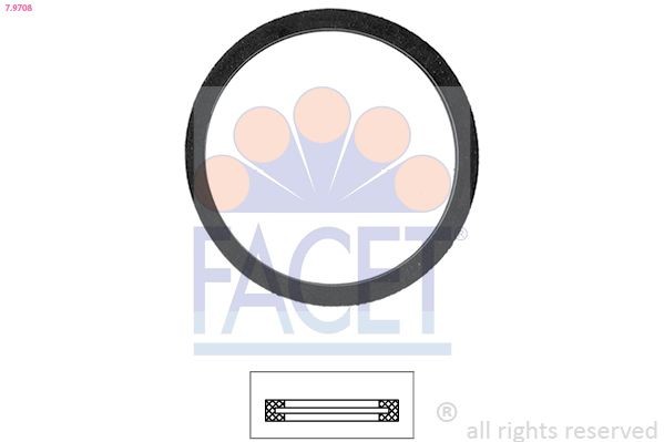 FACET Gasket, thermostat Article number: 7.9708 cheaply
