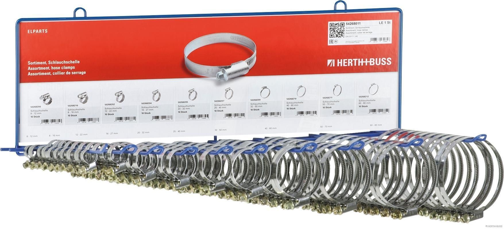 HERTH+BUSS ELPARTS Sortiment, spændebånd Varenummer: 54268011 billige
