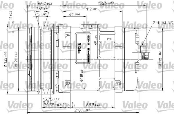 VALEO Compressor, air conditioning Article number: 815882 cheaply