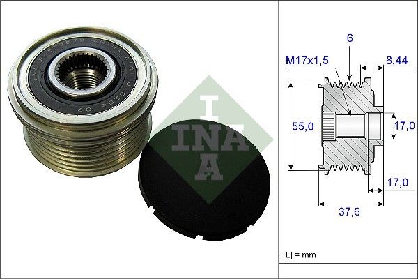 INA Alternator Freewheel Clutch Article number: 535 0246 10 cheaply