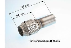 EBERSPÄCHER Flex Hose, exhaust system Article number: 08.002.79 cheaply