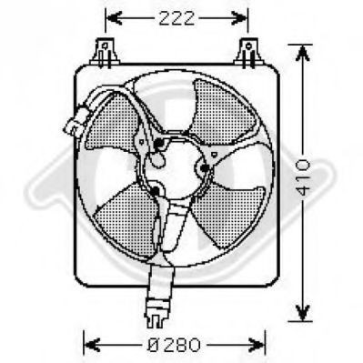 DIEDERICHS Fan, A / C condenser Article number: 8521651 cheaply