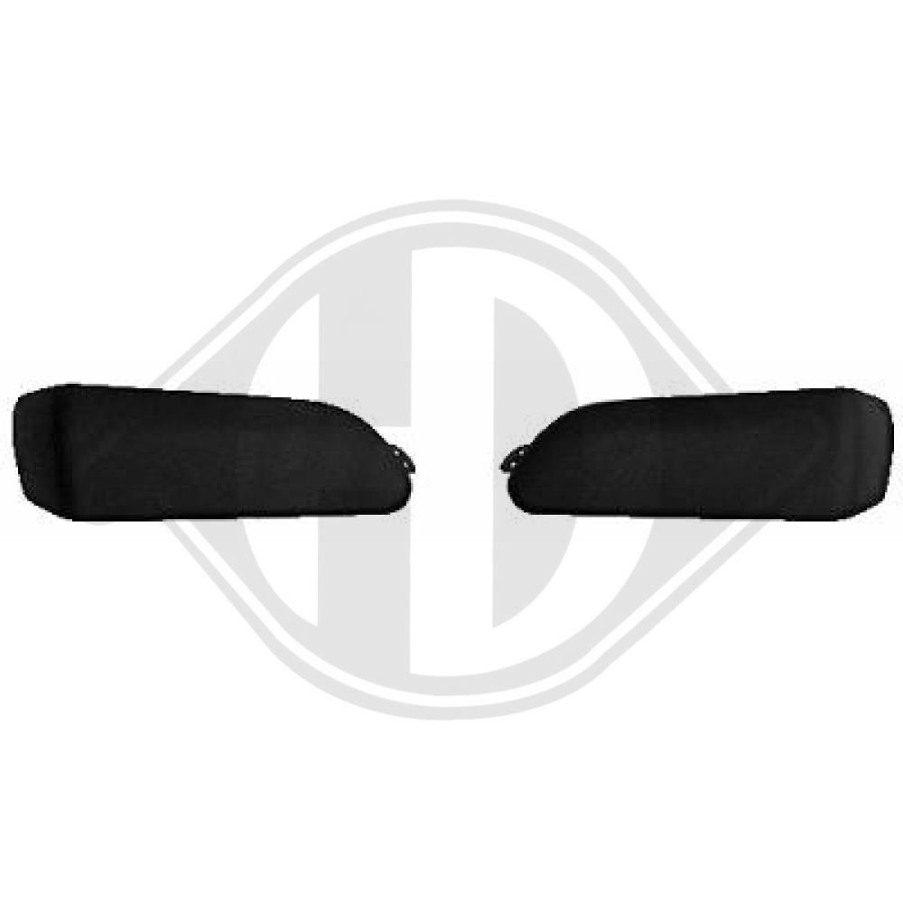 DIEDERICHS 4481066 Pynte- / beskyttelseslistesæt, kofanger TWINGO 1.2 Turbo 100 HK Benzin