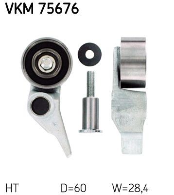 SKF Timing belt tensioner pulley Article number: VKM 75676 cheaply