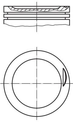 MAHLE ORIGINAL Piston Article number: 030 83 00 cheaply