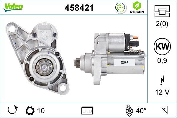 VALEO Starter motor Article number: 458421 cheaply