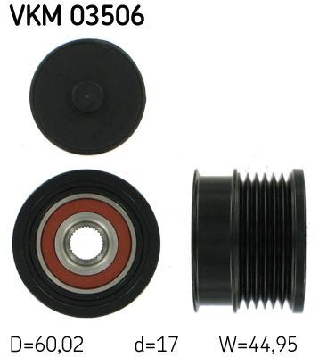 SKF Alternator Freewheel Clutch Article number: VKM 03506 cheaply