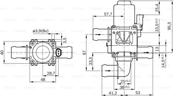 BOSCH Intake air control valve Article number: 1 147 412 207 cheaply