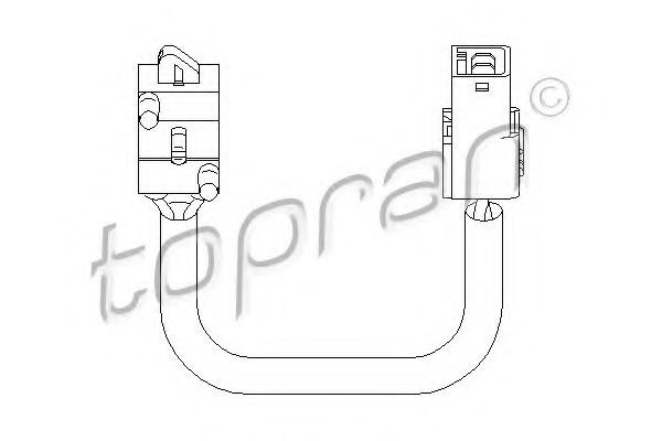 TOPRAN Clutch switch Article number: 722 628 cheaply