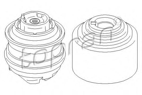 TOPRAN Mounting, support frame / engine carrier Article number: 407 845 cheaply