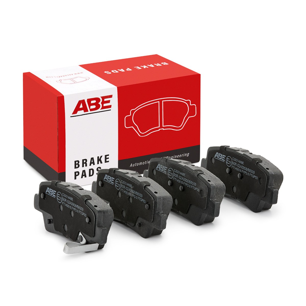 ABE Brake pad set Article number: C20314ABE cheaply