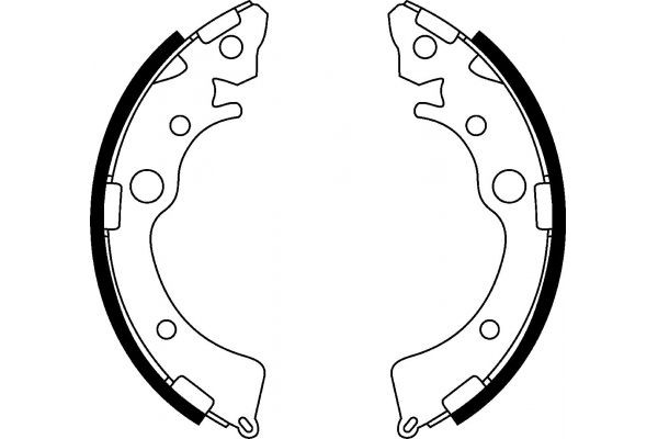 MAPCO Brake Shoe Set Article number: 8523 cheaply
