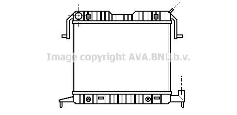 AVA COOLING SYSTEMS Engine radiator Article number: OLA2086 cheaply