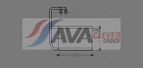 AVA COOLING SYSTEMS Engine radiator Article number: DW2123 cheaply