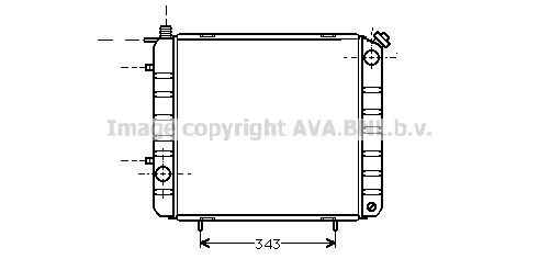 AVA COOLING SYSTEMS Radiaator, mootorijahutus Artikli number: SI2017 soodsalt