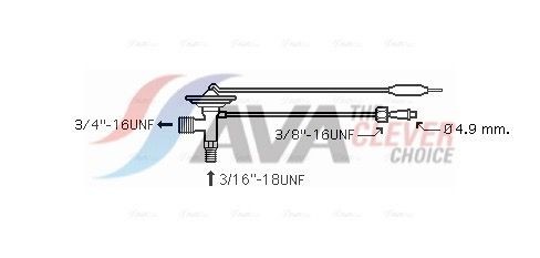 AVA COOLING SYSTEMS AC expansion valve Article number: MT1232 cheaply