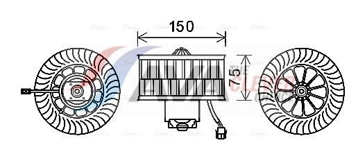 AVA COOLING SYSTEMS Heater matrix Article number: BW6382 cheaply