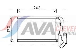 AVA COOLING SYSTEMS Engine radiator Article number: DW2109 cheaply