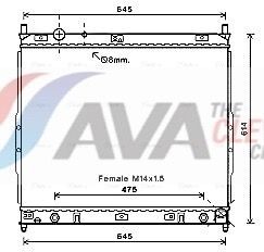 AVA COOLING SYSTEMS Engine radiator Article number: DW2121 cheaply