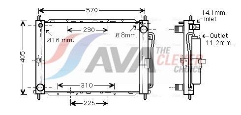 AVA COOLING SYSTEMS Cooler Module Article number: DNM369 cheaply