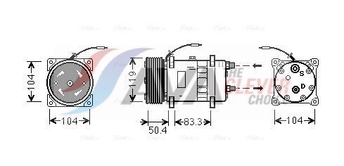 AVA COOLING SYSTEMS Engine radiator Article number: JR2007 cheaply