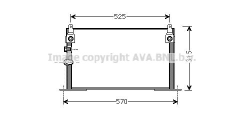 AVA COOLING SYSTEMS Air conditioning condenser Article number: TO5585 cheaply