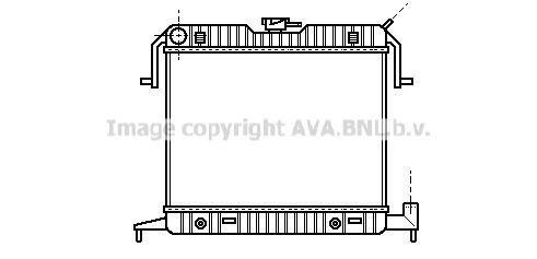 AVA COOLING SYSTEMS Engine radiator Article number: OLA2085 cheaply