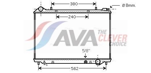 AVA COOLING SYSTEMS Engine radiator Article number: OLA2441 cheaply