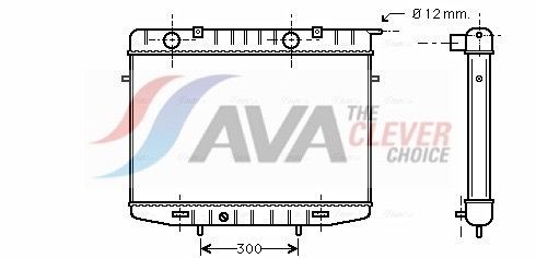 AVA COOLING SYSTEMS Oliekøler, automatisk gearkasse Varenummer: FT3137 billige