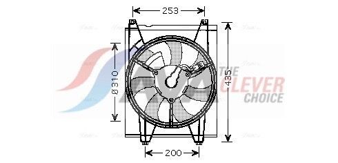 AVA COOLING SYSTEMS Engine radiator Article number: DW2138 cheaply