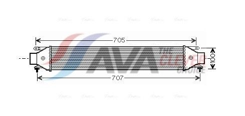 AVA COOLING SYSTEMS Intercooler Article number: FT4392 cheaply