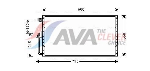 AVA COOLING SYSTEMS Fordamper aircondition Varenummer: JEAV009 billige