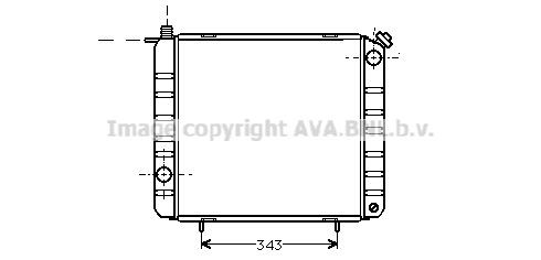 AVA COOLING SYSTEMS Radiaator, mootorijahutus Artikli number: SI2016 soodsalt