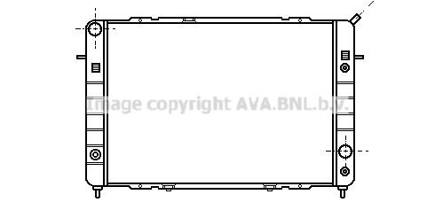 AVA COOLING SYSTEMS Engine radiator Article number: OL2096 cheaply