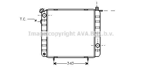 AVA COOLING SYSTEMS Engine radiator Article number: SI2019 cheaply