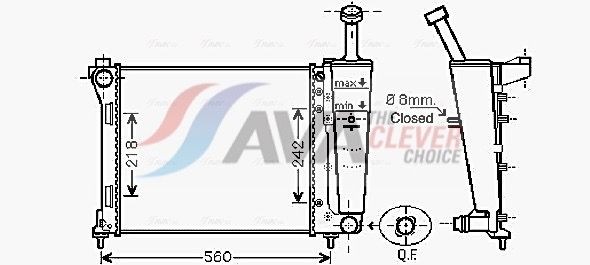 AVA COOLING SYSTEMS Air conditioning compressor Article number: DWK099 cheaply