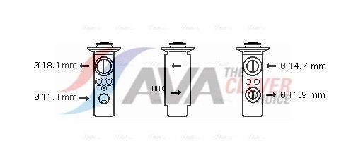 AVA COOLING SYSTEMS Air conditioning condenser Article number: LC5095 cheaply