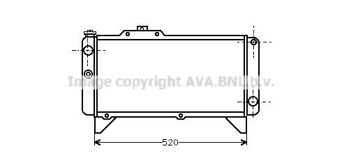 AVA COOLING SYSTEMS Radiaator, mootorijahutus Artikli number: SI2018 soodsalt