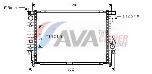 AVA COOLING SYSTEMS AC expansion valve Article number: BW1431 cheaply