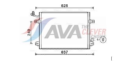 AVA COOLING SYSTEMS Air conditioning condenser Article number: JRA5048 cheaply