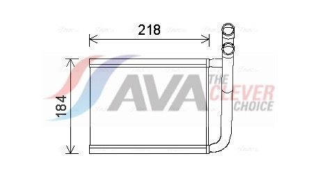 AVA COOLING SYSTEMS Soojusvaheti, salongiküte Artikli number: KA6166 soodsalt