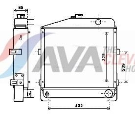 AVA COOLING SYSTEMS Oliekøler, automatisk gearkasse Varenummer: BW3155 billige