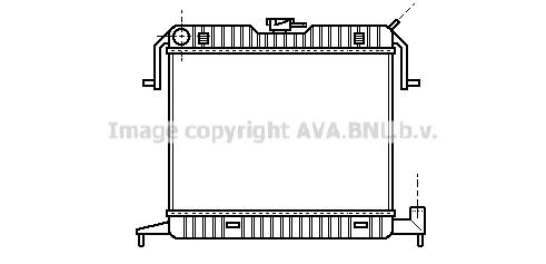 AVA COOLING SYSTEMS Engine radiator Article number: OLA2087 cheaply