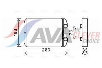AVA COOLING SYSTEMS Heater matrix Article number: FT6395 cheaply