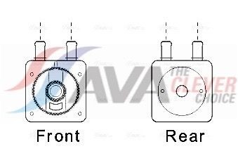 AVA COOLING SYSTEMS Oliekøler, automatisk gearkasse Varenummer: CN3287 billige